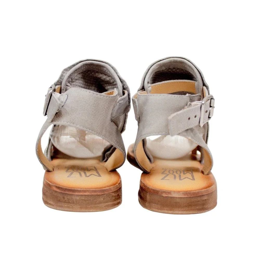 Miz Mooz - Leather Ankle-Strap Sandals - Fifi - Glacier Gray - 40 EU / 9-9.5 US - Picture 6 of 10